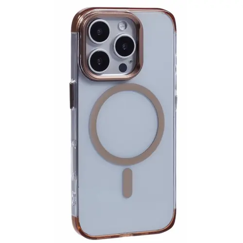 Husa Protectie Spate Lemontti LEMHCSIXVIPP Clear Shield pentru Apple iPhone 16 Pro (Portocaliu)