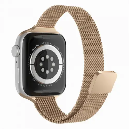 Curea Techsuit W034 pentru Apple Watch 49mm / 46mm / 45mm / 44mm / 42mm Series, Auriu