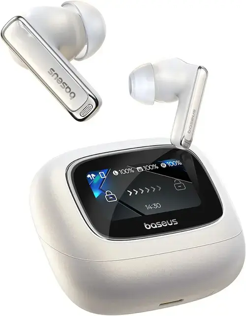 Casti True Wireless Baseus M2s Ultra, Bluetooth, WS, Bluetooth 5.3, Autonomie 30 ore, ANC, Hi-Res Audio (Negru)