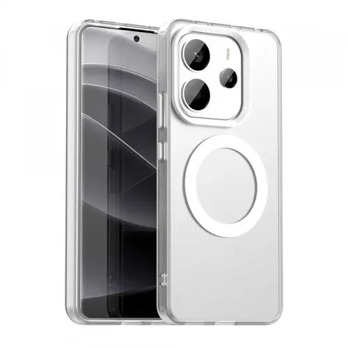 Husa MagSafe pentru Xiaomi Redmi Note 14 4G (Standard), Techsuit, CandyCase, Alba