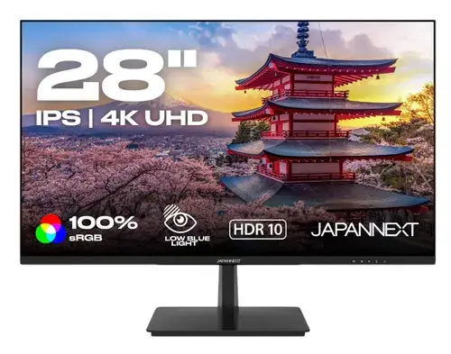 Monitor IPS LED JAPANNEXT 28inch JN-IPS2802UHDR, UHD (3840x2160), HDMI, DisplayPort, Boxe (Negru)