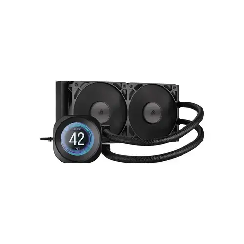 Cooler CPU Corsair Nautilus 240 RS LCD, 2x120mm, 420-2100rpm (Negru)