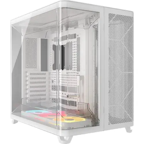 Carcasa Corsair AIR 5400 LX-R RGB LINK, Fara sursa, Middle Tower (Alb)