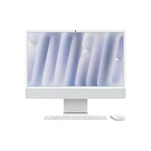 All In One PC Apple iMac 24inch (2024), Procesor Apple M4, 10 nuclee CPU si 10 nuclee GPU, 24inch, Retina 4.5K, 32GB, 512GB SSD, macOS, Layout INT, Manual RO (Argintiu)