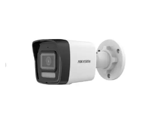 Camera de supraveghere IP exterior Hikvision Hybrid Light DS-2CD1043G2-LIU, 4 MP, IR/lumina alba 30 m, 2.8 mm, microfon, PoE