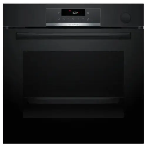 Cuptor incorporabil Bosch HRG532EB3, 71 L, Electric, Multifunctional, Grill, 8 functii, Touch control, Autocuratare EcoClean Direct, Functie aburi, Air Fry, 3D Plus (Negru)