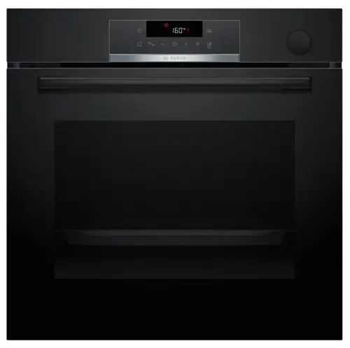 Cuptor incorporabil Bosch HRG532EB3, 71 L, Electric, Multifunctional, Grill, 8 functii, Touch control, Autocuratare EcoClean Direct, Functie aburi, Air Fry, 3D Plus (Negru)