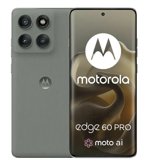 Telefon Mobil Motorola Edge 60 Pro, Procesor Mediatek Dimensity 8350 Extreme, P-OLED 6.7inch, 8GB RAM, 256GB Flash, Camera Tripla 50 + 10 + 50 MP, Wi-Fi, 5G, Dual Sim, Android (Verde)