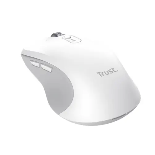 Mouse Trust Ferro Hyperscroll, Wireless 2.4Ghz, Bluetooth, USB (Alb/Gri)