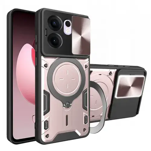Husa pentru Oppo Reno13 FS 5G / Reno13 F 4G / Reno13 F, Techsuit, CamGuard Pro, Roz Aurie