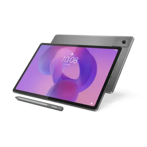 Tableta Lenovo Idea Tab Plus TB361FU, Procesor MediaTek Dimensity 6400 Octa-Core, Ecran IPS Paper-like Anti-Glare 2.5K 12.1inch, 12GB RAM, 256GB Flash, 13MP, Wi-Fi, Bluetooth, Android 15 + Lenovo Tab Pen si Lenovo Folio Keyboard (Gri)