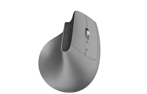 Mouse vertical Hama EWM-700R, Ergonomic, Wireless 2.4Ghz, Bluetooth, 2400DPI, iluminare RGB (Gri)