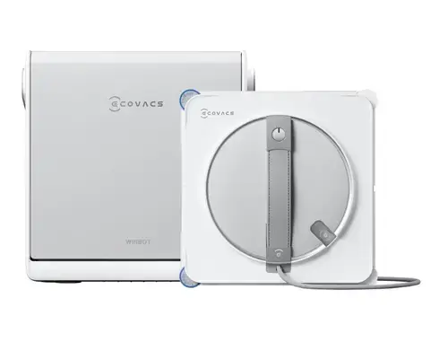 Robot de curatare geamuri Ecovacs WINBOT W2S Omni, tehnologie WIN-SLAM 4.0, 8000Pa, TruEdge Scrubber, baterie 3000mAh (Alb)