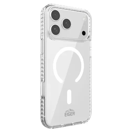 Husa Protectie Spate Eiger EGCA00887 Ice Grip Magsafe GRS pentru Apple iPhone 17 Pro Max (Transparent)