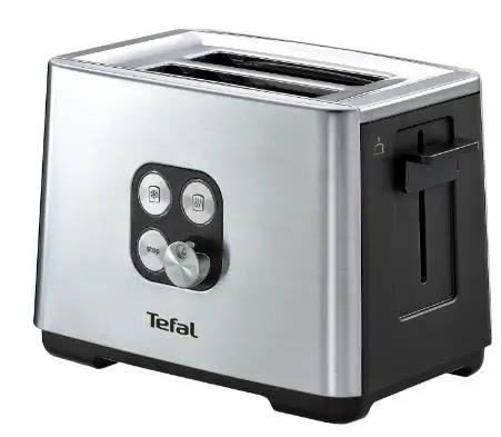 Prajitor de paine Tefal TT420D30 Equinox, 900W (Inox/Negru)