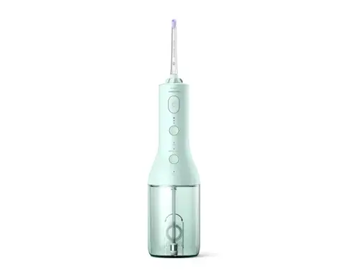 Irigator bucal Philips Sonicare HX3826/24, portabil, include 2 x capete de curatare si 1 x husa trasport (Verde)