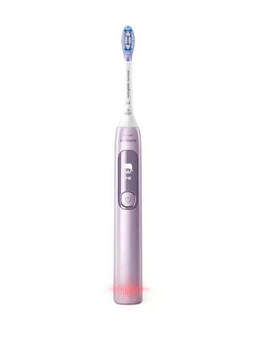Periuta de dinti electrica Philips Sonicare HX3792/12, cu display, 5 moduri de periere, senzor de presiune vizual, o intensitate, contine: un capat de periere G3 Gum Care, un incarcator, aspect metalic (Roz)