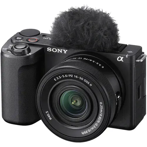 Aparat foto Mirrorless Sony Alpha ZV-E10 II, 26MP, APS-C, E-Mount, 4K 60p, ISO 100-32000 + Obiectiv 16-50mm (Negru)