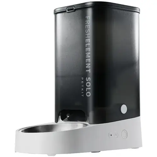 Hranitor/Dispenser automat pentru pisici PETKIT Smart, control prin intermediul aplicatiei PETKIT, 3L, 31.6 x 29.6 x 16.7 cm (Negru)