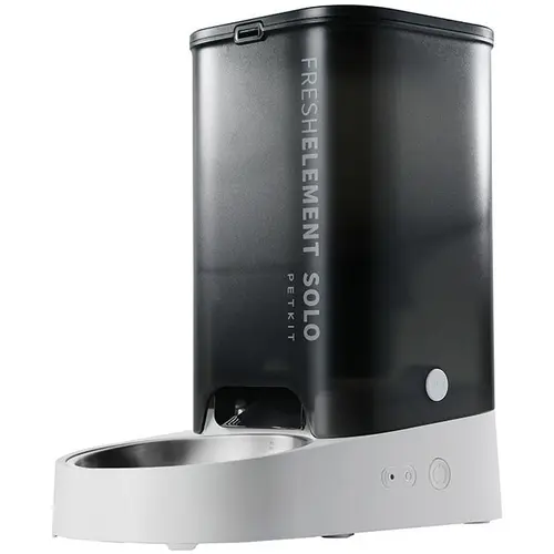 Hranitor/Dispenser automat pentru pisici PETKIT Smart, control prin intermediul aplicatiei PETKIT, 3L, 31.6 x 29.6 x 16.7 cm (Negru)