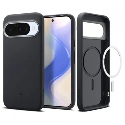 Husa MagSafe pentru Google Pixel 10 Pro / 10, Spigen, Caseology Nano Pop, Neagra
