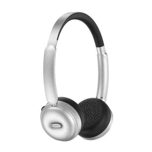 Casti HAVIT H616BT, Autonomie 60h, Bluetooth V5.4 (Argintiu/Negru)