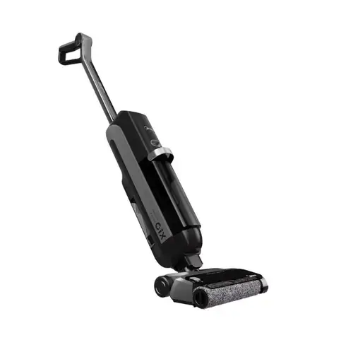 Aspirator vertical fara fir cu spalare Midea X10 Wet and Dry, 220 W, 0.7 l, Autonomie 35 minute (Negru)