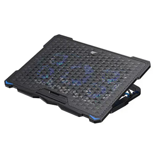 Cooler laptop HAVIT F2076, 2400/1200rpm, 17inch, 5 ventilatoare (Negru)