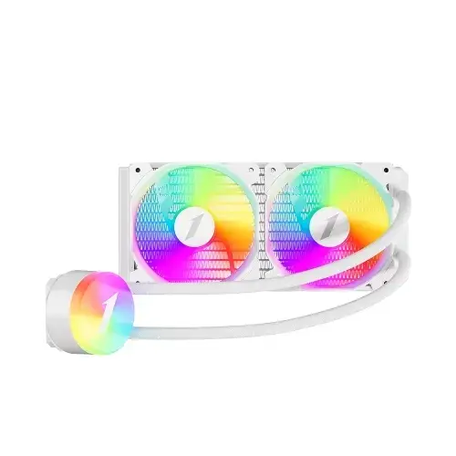 Cooler CPU 1st PLAYER Thunderstorm TS2 240, iluminare aRGB, 2 x 120mm (Alb)