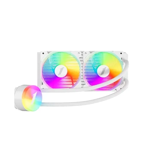 Cooler CPU 1st PLAYER Thunderstorm TS2 240, iluminare aRGB, 2 x 120mm (Alb)