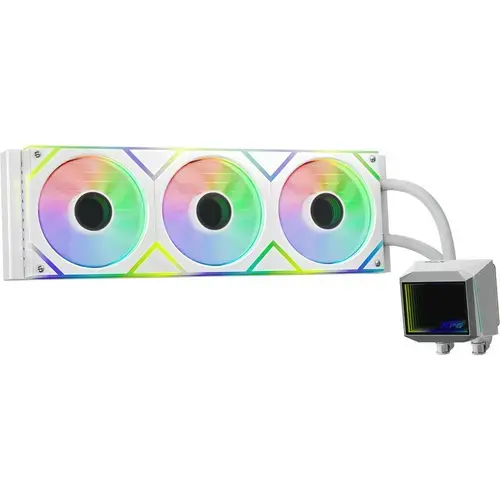 Cooler CPU XPG LEVANTE II 360, iluminare RGB, 3 x 120 mm (Alb)