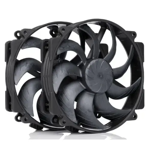 Set ventilatoare Noctua NF-A14x25r G2 PWM Sx2-PP, 140 mm, 2 bucati (Negru)