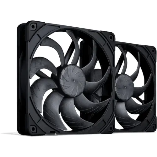 Set ventilatoare Noctua NF-A14x25 G2 PWM Sx2-PP, 140 mm, 2 bucati (Negru)