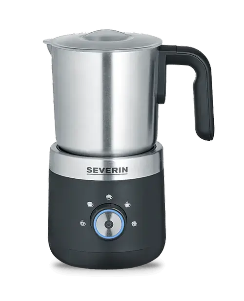 Cana spumanta de lapte Severin SM 3588, 0.15 l spumare / 300 ml incalzire (Argintiu/Negru)