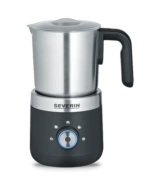 Cana spumanta de lapte Severin SM 3588, 0.15 l spumare / 300 ml incalzire (Argintiu/Negru)