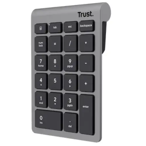 Tastatura numerica Trust Xalax WS, Wireless 2.4Ghz (Gri)
