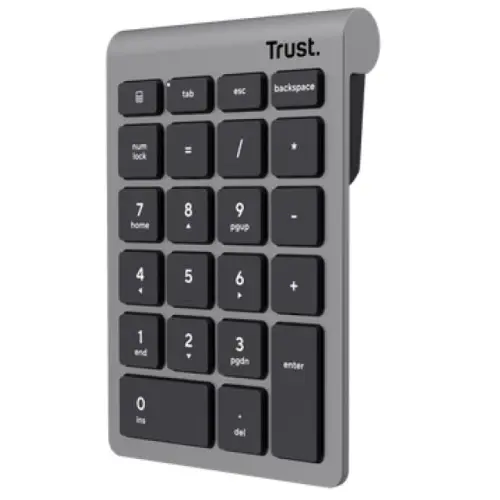 Tastatura numerica Trust Xalax WS, Wireless 2.4Ghz (Gri)