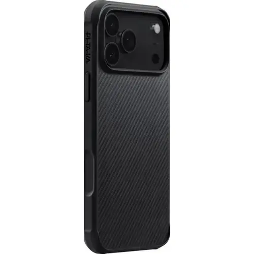 Husa Pitaka Aramida ProGuard 600D Magsafe pentru iPhone 17 Pro, Negru/Gri