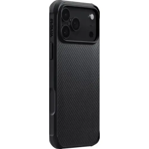 Husa Pitaka Aramida ProGuard 600D Magsafe pentru iPhone 17 Pro, Negru/Gri