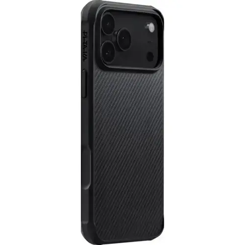 Husa Pitaka Aramida ProGuard Magsafe pentru iPhone 17 Pro Max, Negru/Gri