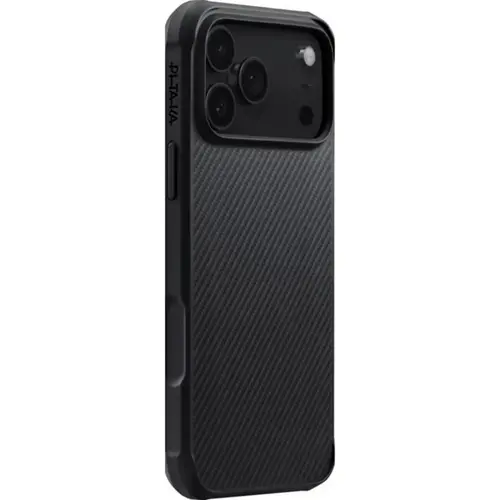 Husa Pitaka Aramida ProGuard Magsafe pentru iPhone 17 Pro Max, Negru/Gri