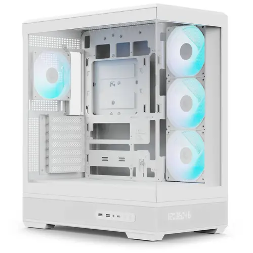 Carcasa AeroCool P500B, Middle Tower, Fara sursa (Alb)