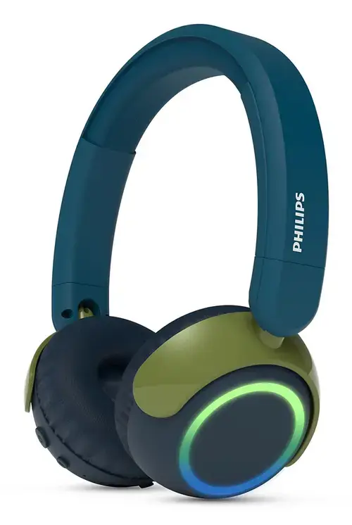 Casti Stereo Wireless On-Ear Philips Seria 4000 TAK4200CT/00, Bluetooth, Autonomie 45 ore, Microfon (Verde)