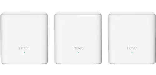 Sistem mesh TENDA EX3(3-pack), AX1500, IPTV, IPv6, OFDMA, MU-MIMO, Beamforming, WPA3, WPS Fast Connection, TR069, Amazon Alexa, Control Parental, Tenda App (Alb)