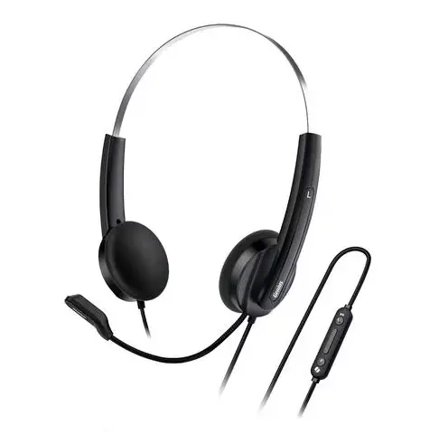 Casti cu microfon Genius HS-220U, USB-C (Negru)