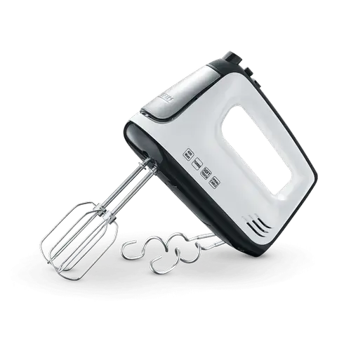 Mixer de mana Severin HM 3830, 400 W, 5 viteze (Alb/Negru)