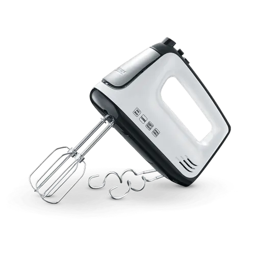 Mixer de mana Severin HM 3830, 400 W, 5 viteze (Alb/Negru)