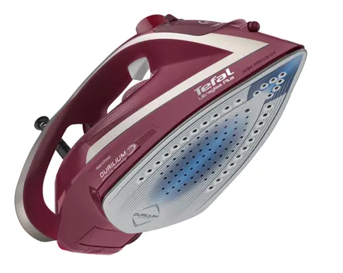 Fier de calcat TEFAL UltraGliss Plus FV6820E0, 2800W, Jet de abur 260g/min, 270ml, talpa Durilium AirGlide (Visiniu/Alb)