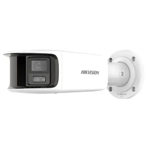 Camera supraveghere video exterior panoramica Hikvision DS-2CD2T87G2P-LSU/SL(4MM)(C), 8MP 5120 x 1440, 4MM, IR 40m, IP67 (Alb)