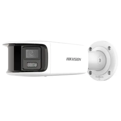 Camera supraveghere video exterior panoramica Hikvision DS-2CD2T87G2P-LSU/SL(4MM)(C), 8MP 5120 x 1440, 4MM, IR 40m, IP67 (Alb)